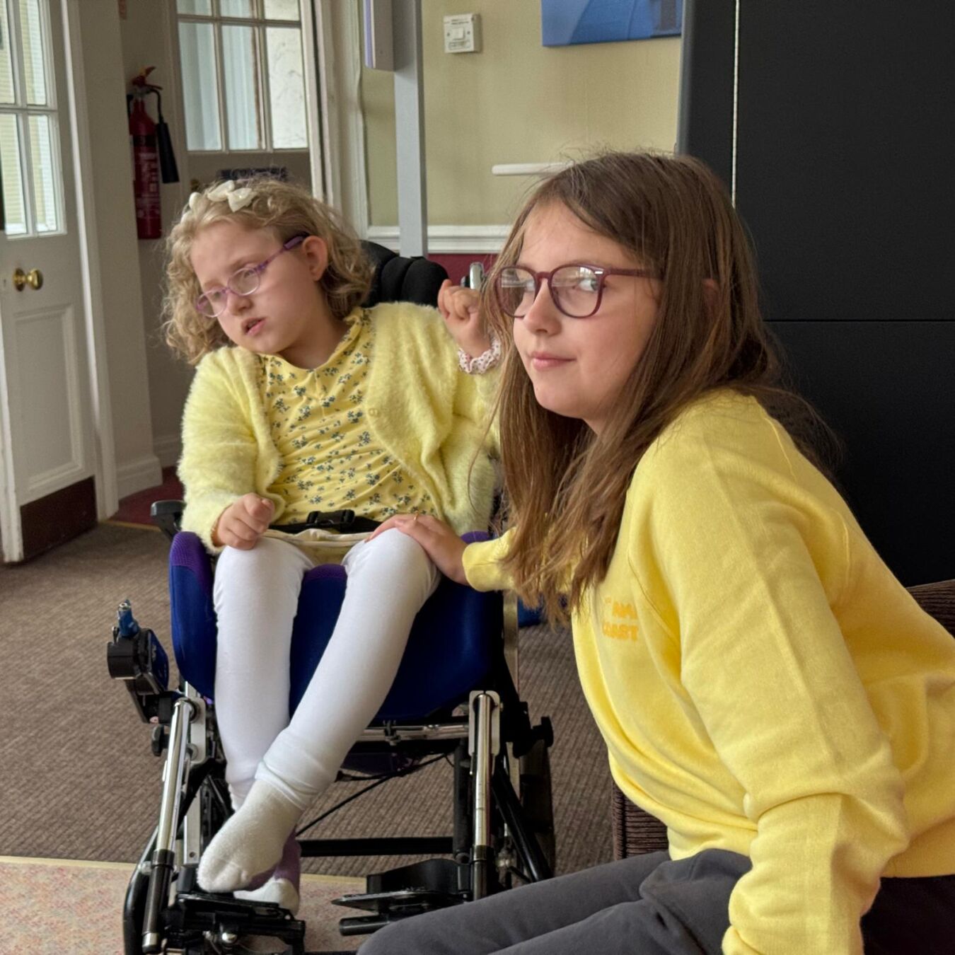 Dee's girls at her wedding